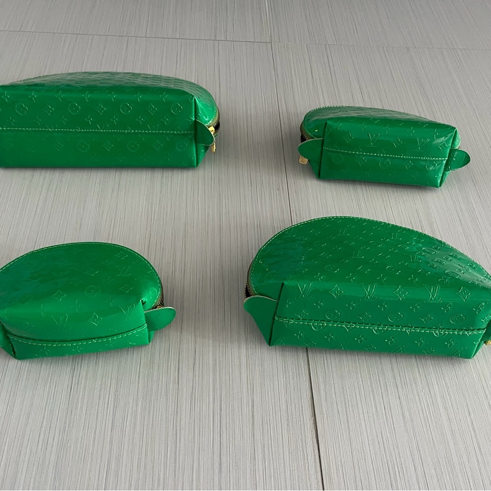 Green Semi-Circle Pouch Set - Picture 3 of 15